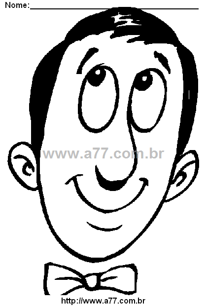 Desenho Para Colorir Fisionomia Humana