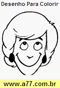 Desenho Para Colorir Fisionomia de Gente