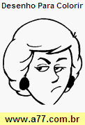 Desenho Para Colorir Fisionomia de Gente
