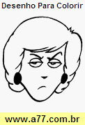 Desenho Para Colorir Fisionomia de Gente