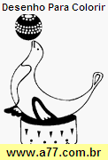 Desenho Para Colorir Espetáculo Circense