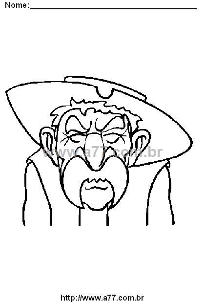 Desenho Para Colorir Cowboy