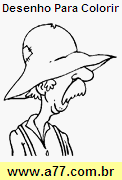 Desenho Para Colorir Cowboy