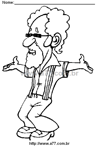 Desenho Para Colorir Discoteca