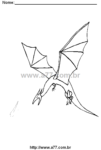 Desenho Para Colorir Dragão