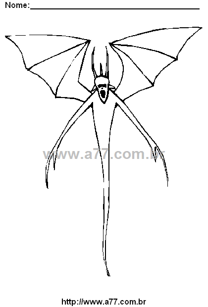 Desenho Para Colorir Dragão Mitológico