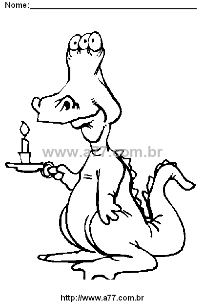 Desenho Para Colorir Dragão