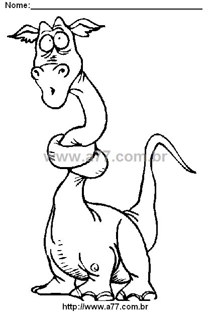 Desenho Para Colorir Dragão Mitológico