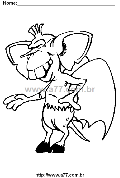 Desenho Para Colorir Dragão Mitológico