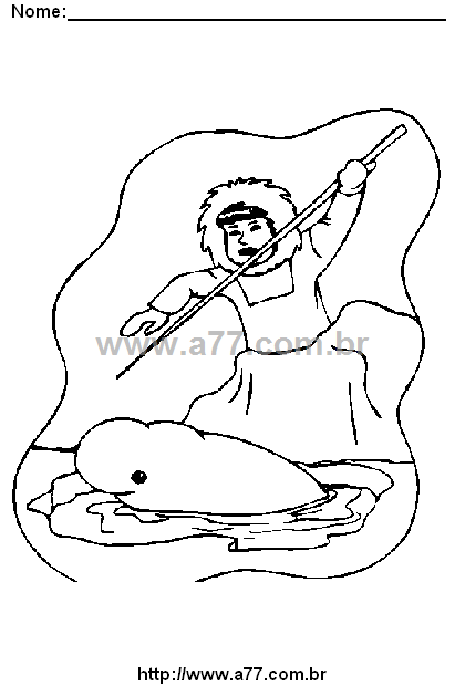 Desenho Para Colorir Esquimó