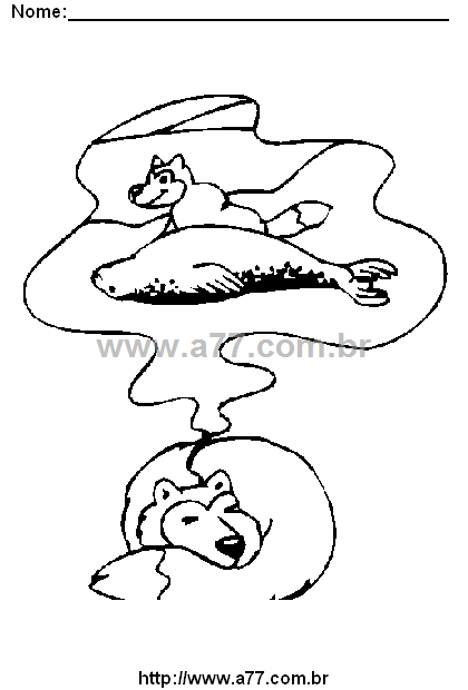 Desenho Para Colorir Tribo Esquimó