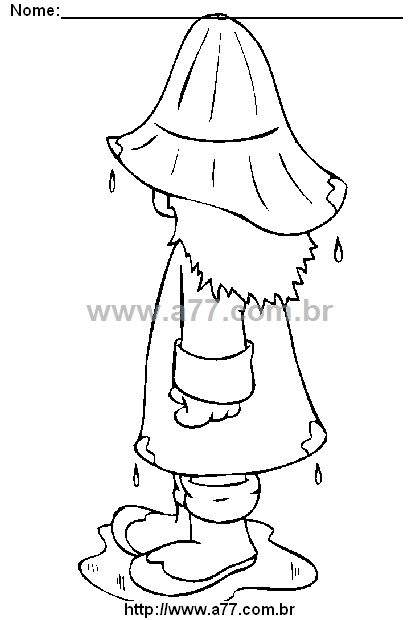 Desenho Para Colorir Fenômenos da Natureza