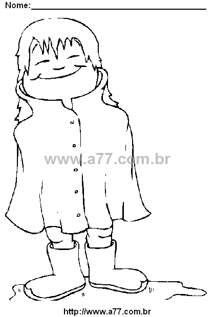 Desenho Para Colorir Fenômeno da Natureza