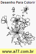 Desenho Para Colorir Florido