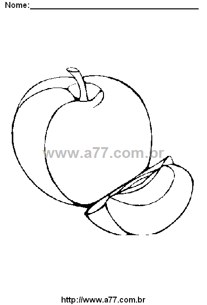 Desenho Para Colorir Frutas