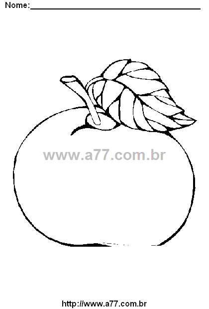 Desenho Para Colorir Alimentação Saudável
