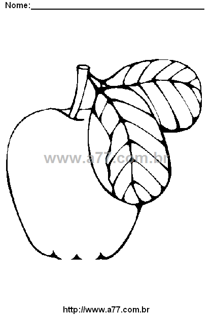 Desenho Para Colorir Fruta