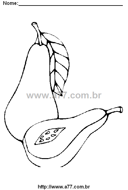Desenho Para Colorir Alimentação Saudável