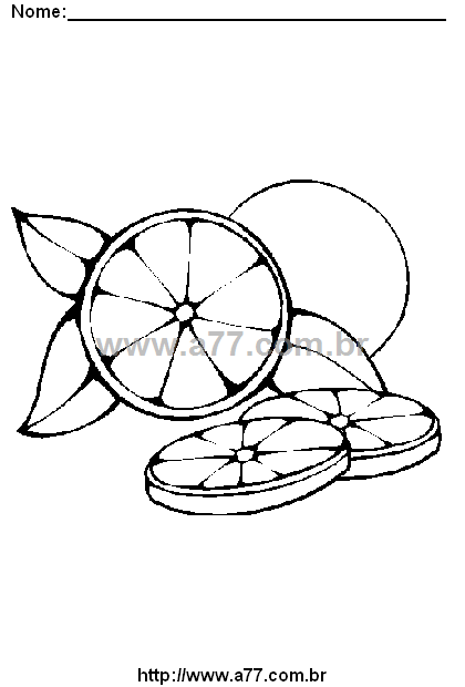 Desenho Para Colorir Alimentação Saudável