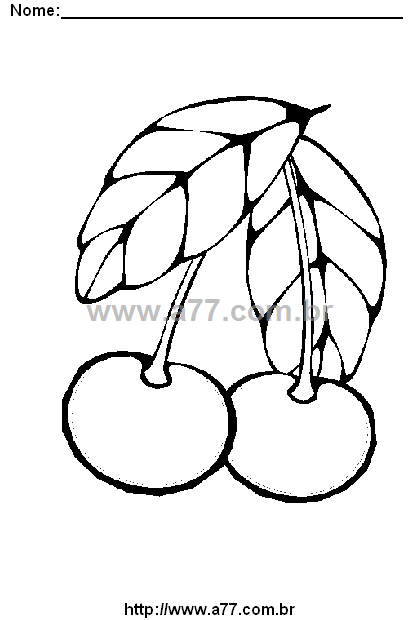 Desenho Para Colorir Frutas