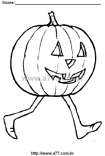 Desenho Para Colorir Dia das Bruxas, Halloween
