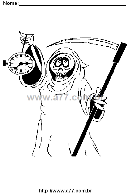 Desenho Para Colorir Halloween, Dia das Bruxas