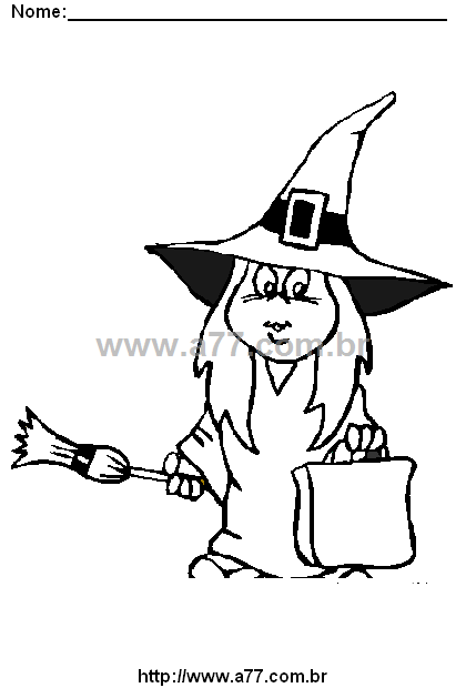 Desenho Para Colorir Halloween