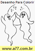 Desenho Para Colorir Halloween, Dia das Bruxas