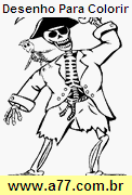 Desenho Para Colorir Dia das Bruxas, Halloween