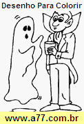 Desenho Para Colorir Dia das Bruxas