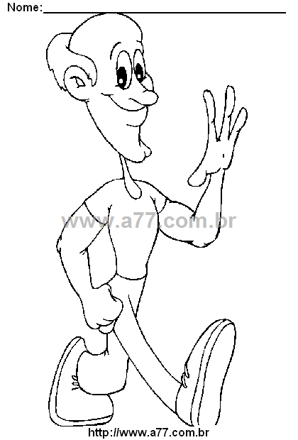 Desenho Para Colorir Homem