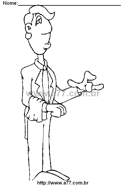 Desenho Para Colorir Pessoa