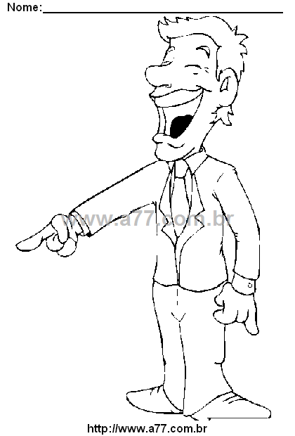Desenho Para Colorir Homem