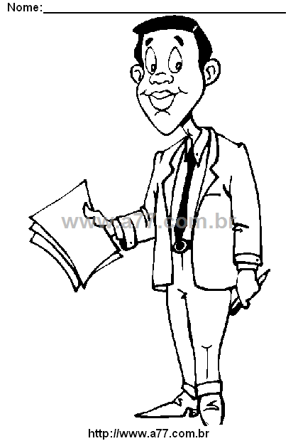 Desenho Para Colorir Pessoa