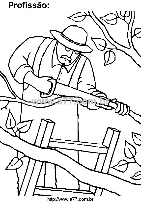 Desenho Para Colorir Profissão