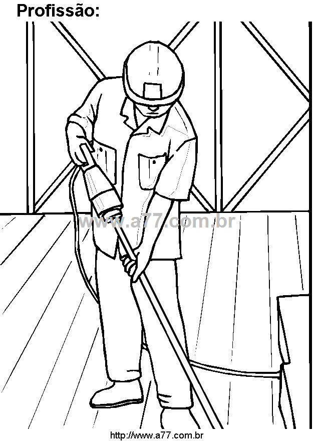 Desenho Para Colorir Profissão Manual