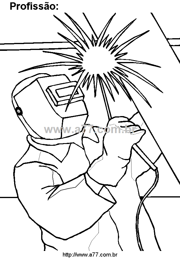 Desenho Para Colorir Profissões