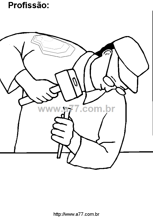 Desenho Para Colorir Trabalho Humano