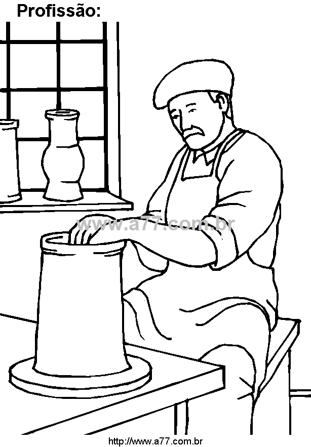 Desenho Para Colorir Trabalho Remunerado