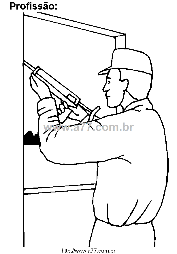 Desenho Para Colorir Profissão Manual