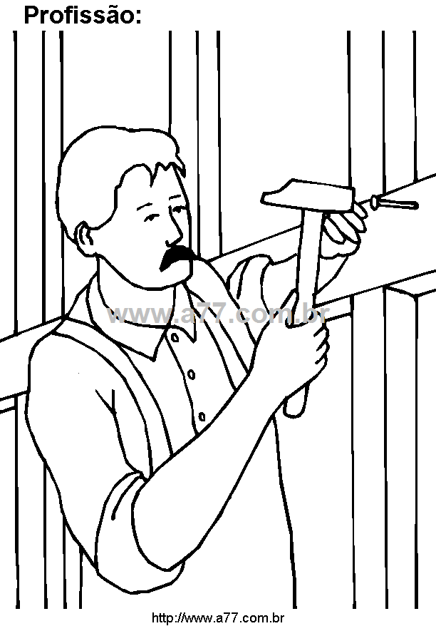 Desenho Para Colorir Profissão