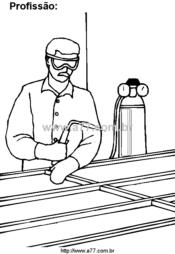Desenho Para Colorir Profissões