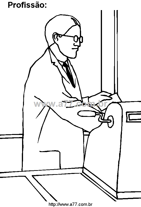 Desenho Para Colorir Trabalho Humano