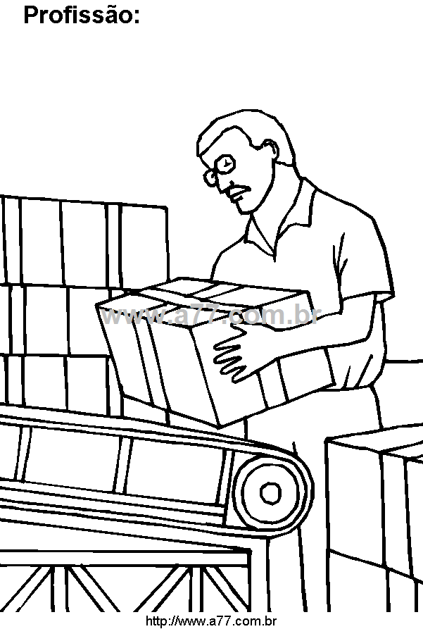 Desenho Para Colorir Trabalho Remunerado