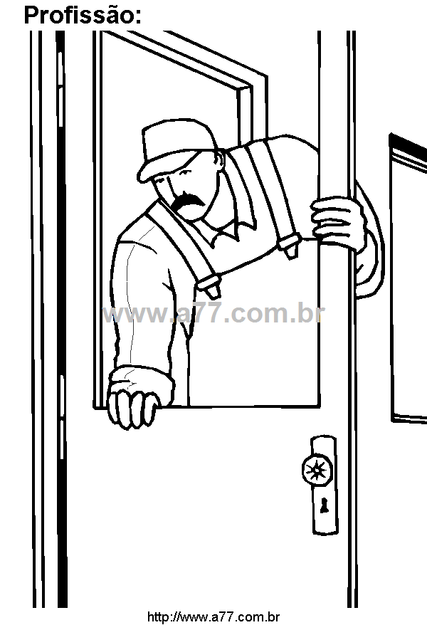Desenho Para Colorir Profissões