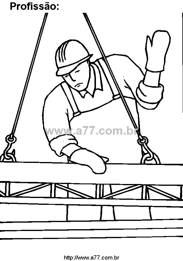 Desenho Para Colorir Trabalho Humano