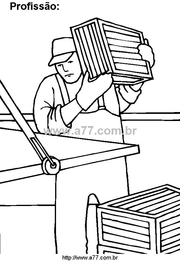 Desenho Para Colorir Trabalho Remunerado