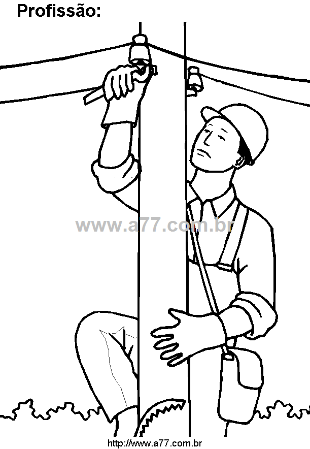 Desenho Para Colorir Profissão