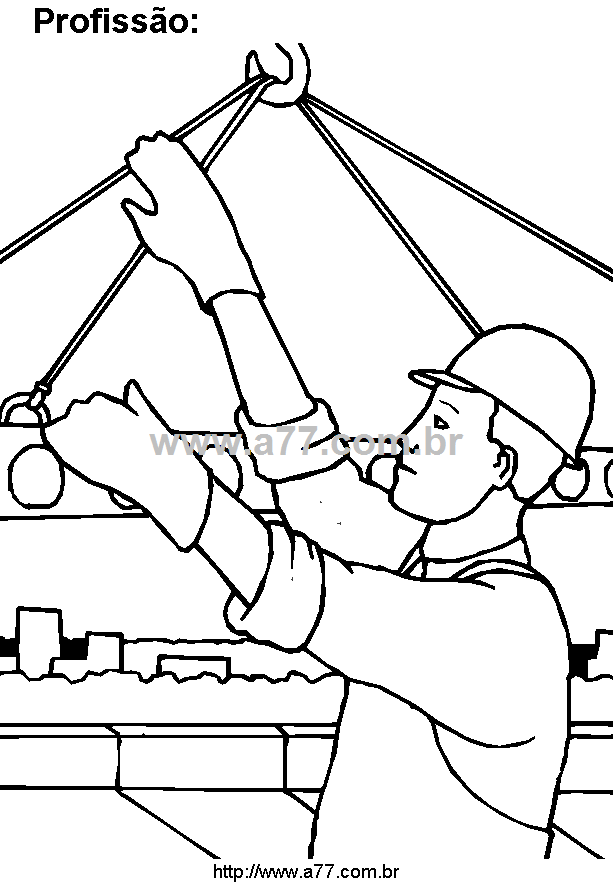 Desenho Para Colorir Trabalho Humano
