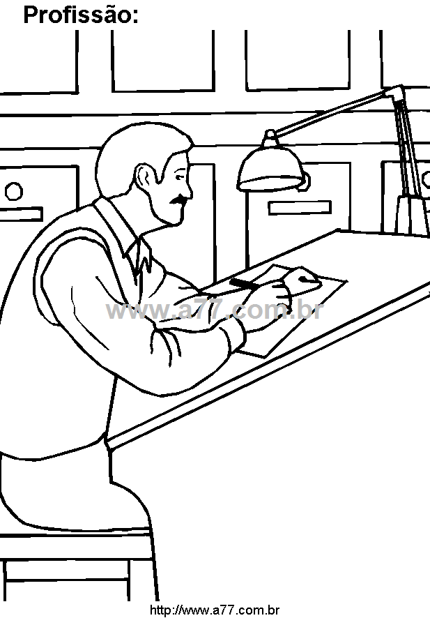 Desenho Para Colorir Trabalho Remunerado